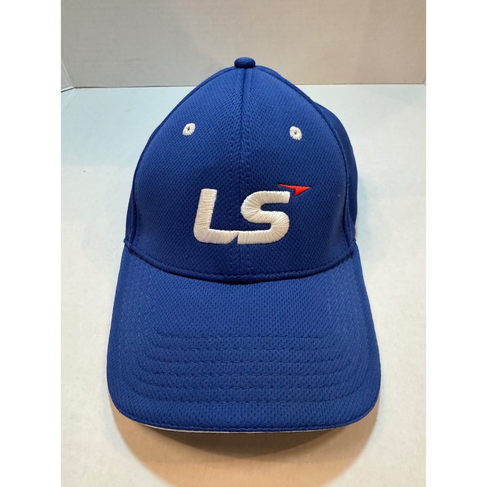 LS Tractor Blue Mesh Adjustable Ball Cap Hat Otto Mens Promotional Hat